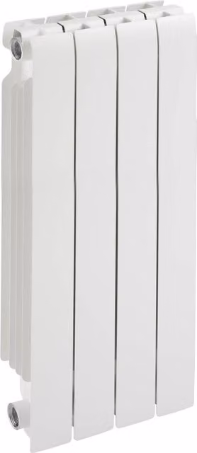 Radiador de aluminio Ferroli Europa E800 de 4 elementos en color blanco