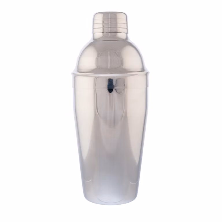Coctelera con vaso medidor Koala de acero inoxidable color plata, capacidad 0,5 l