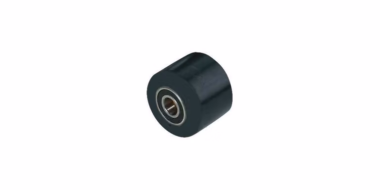 Rodillo para horquillas Columbus McKinnon de poliamida color negro, Diámetro del eje: 7 cm, Ancho de la rueda: 7 cm