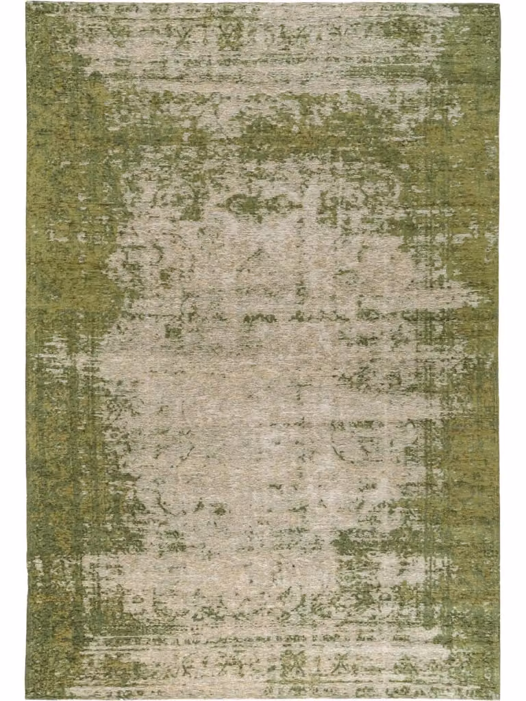 Alfombra de tejido plano Benuta en color verde, diseño patchwork y forma rectangular, An/P: 115 x 180 cm