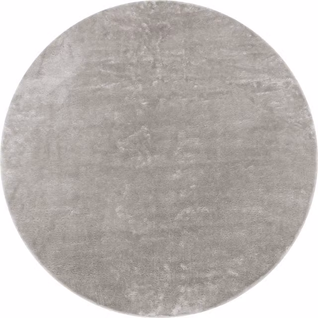 Alfombra Calissa gris redonda de 200 cm para adultos
