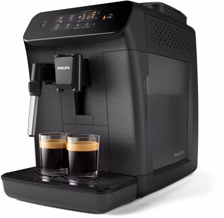 Cafetera automática Philips Serie 800 modelo EP0820/00 para espresso con molinillo integrado, 1500 W, color negro y capacidad de 1,8 litros