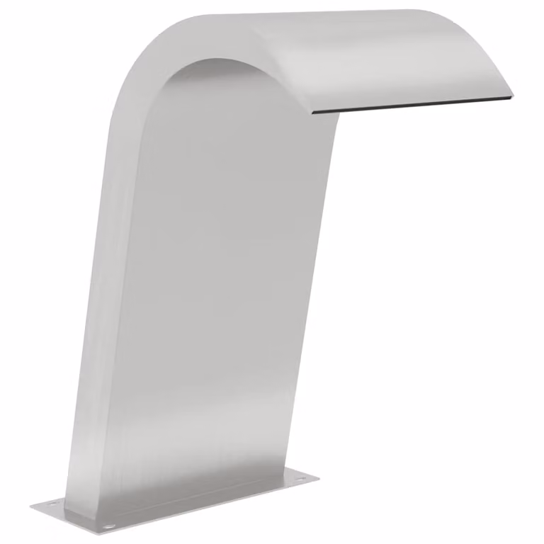 Fuente de piscina vidaXL en acero inoxidable y color plata, An/P/Al: 50 x 30 x 60 cm