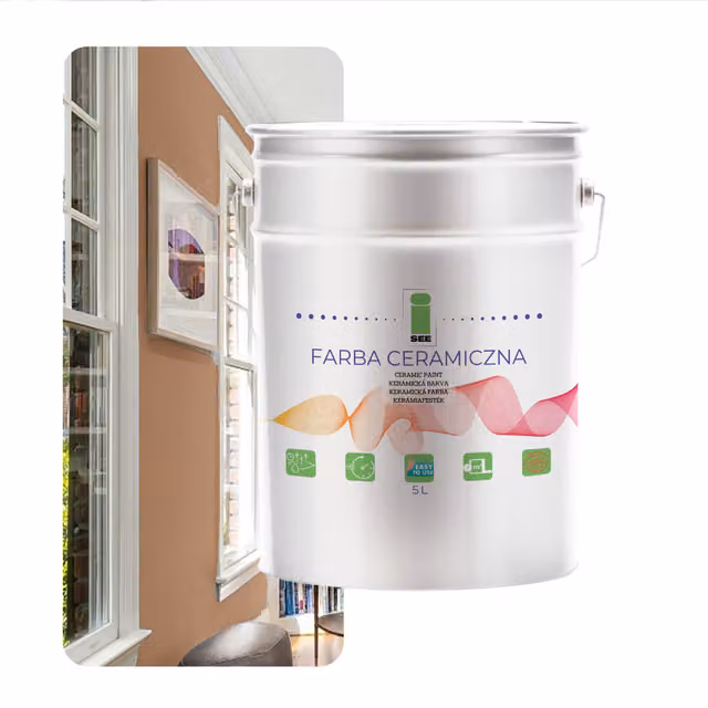 Pintura de pared lavable I SEE color marrón capuchino oscuro acabado mate de baja emisión y apta para alérgicos, 5 litros