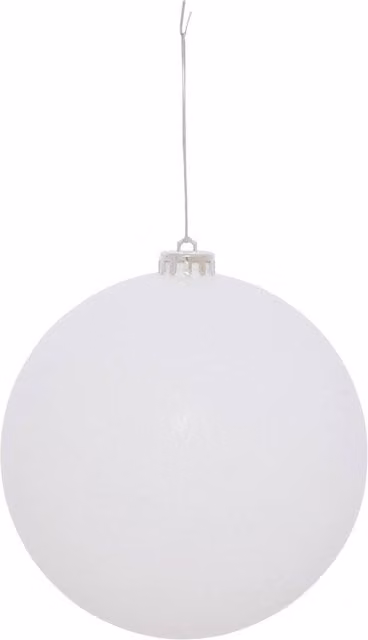 Bola de Navidad Bdn Maxi de 150 mm en Blanco Purpurina de Feeric Lights & Christmas