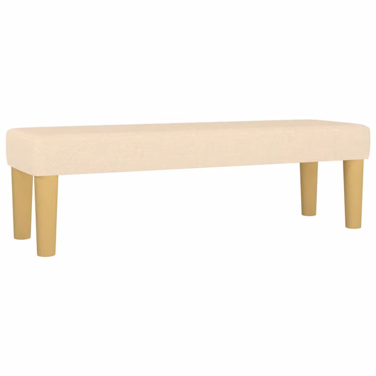 vidaXL Banco de tela beige An/P/Al: 100 x 30 x 30 cm