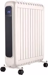 Radiador convector digital Rointe Style portátil de bajo consumo, color blanco, An/P/Al: 48,5 x 14 x 66 cm