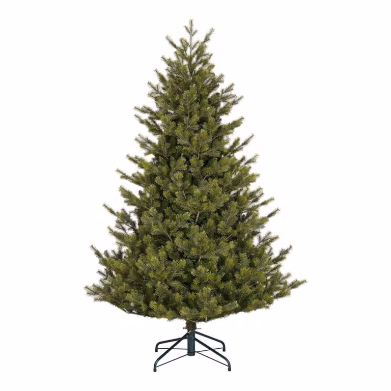 Árbol de Navidad artificial Clive de Black Box Trees, color verde, Al: 155 cm, An: 109 cm, P: 109 cm
