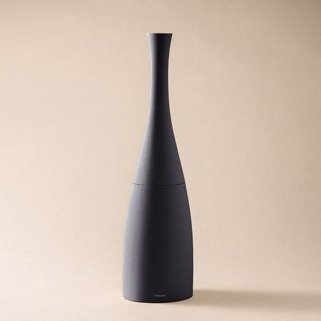 Escobillero de suelo Saku Cosmic de estilo nórdico en plástico y resina, disponible en negro o transparente