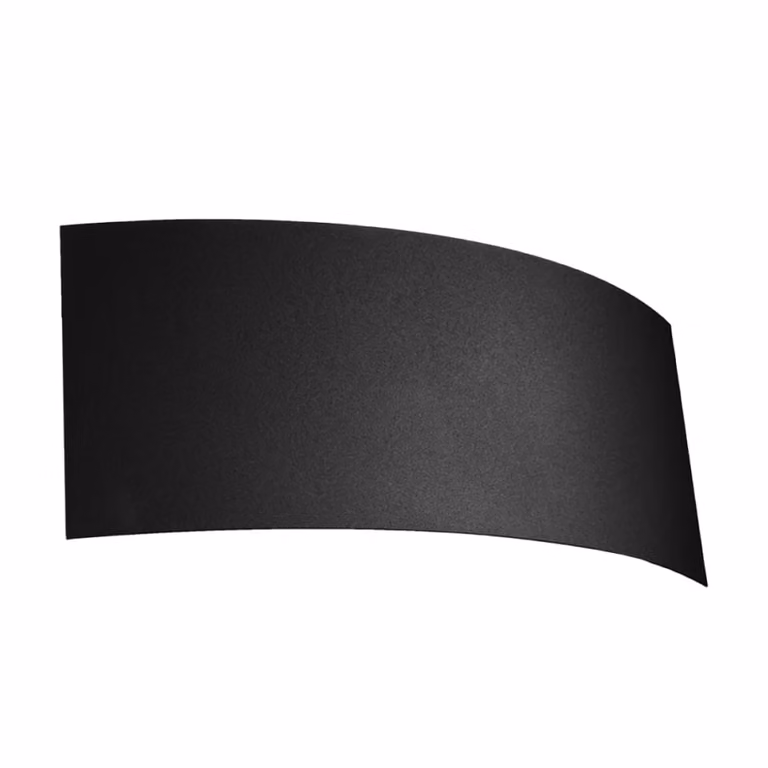 Lámpara de pared Sollux Lighting en metal negro de estilo minimalista, Altura: 14 cm