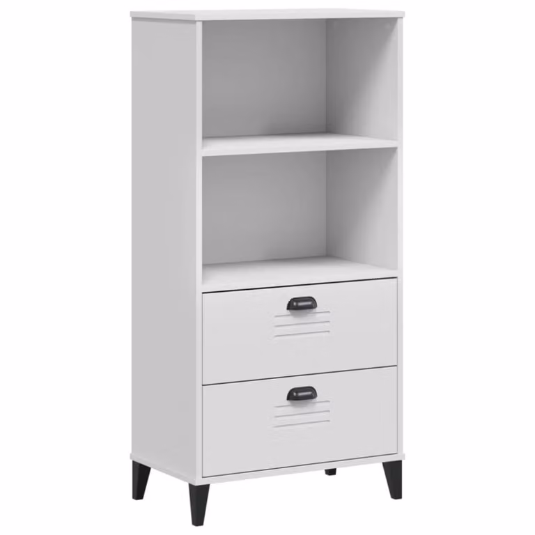 Estantería librería Maison Chic de madera en color blanco An/P/Al: 60 x 35 x 123 cm