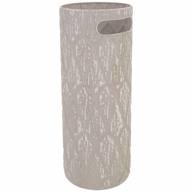 Paragüero de metal Wanderlust deco en color gris, An/P/Al: 20,5 x 20,5 x 50,5 cm