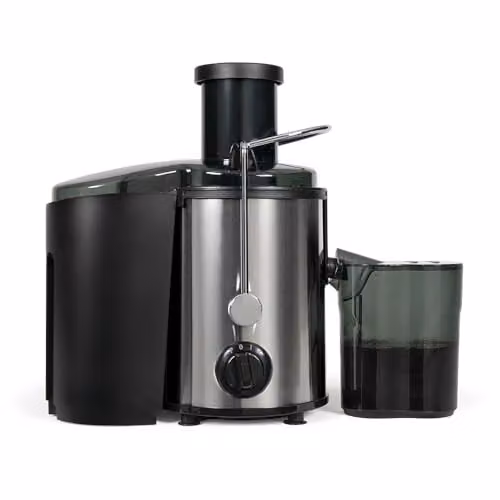 Centrifugadora Livoo DOP251 de 1000W en color negro con piezas de acero inoxidable, recipiente para jugo de 0,8 l y contenedor de pulpa de 1,5 l, función pulse y apta para lavavajillas
