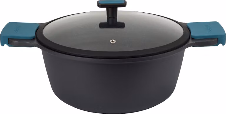 Olla Arcos Thera de aluminio fundido con revestimiento antiadherente y mango de acero inoxidable, Diámetro: 32 cm
