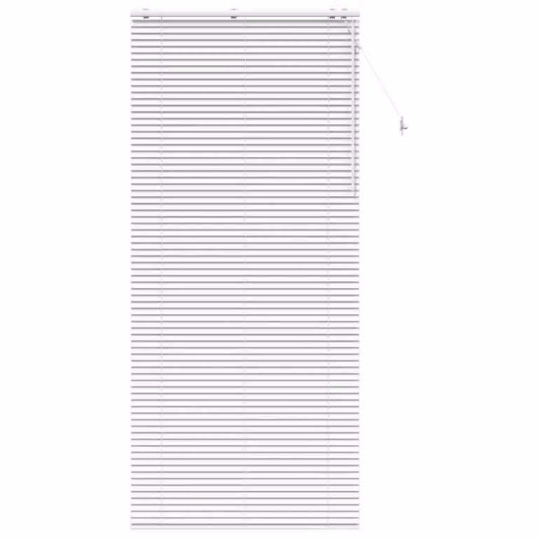 Persiana veneciana de madera vidaXL en color blanco, An/Al: 100 x 250 cm, 35 mm