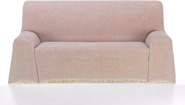 Plaid multiusos reversible Mali de Donegal Collections en color granate, An/P/Al: 300 x 260 cm