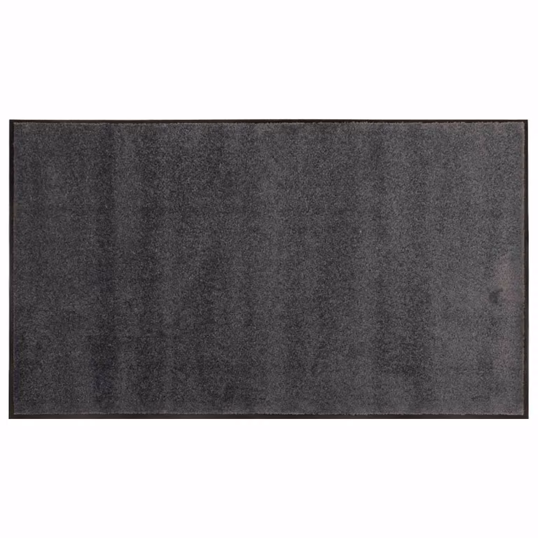 Felpudo vidaXL Gris Claro de Poliamida y PVC, Antideslizante y Lavable, 60 x 40 cm