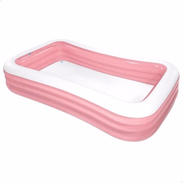 Piscina hinchable rectangular para niños Intex en color rosa An/P/Al: 305 x 183 x 56 cm