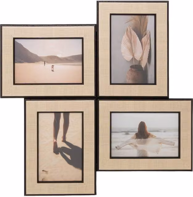 Álbum de fotos Noah de Atmosphera, color marrón, capacidad para 4 fotos