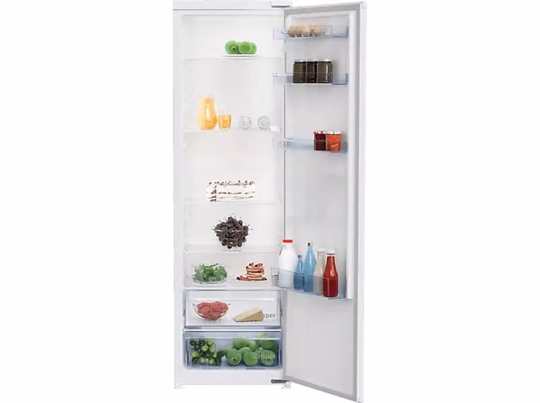 Frigorífico integrable de una puerta Beko BSSA315K4SN en color blanco con capacidad de 309 l y altura de 177,5 cm