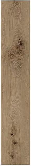 Suelo laminado resistente al agua Logoclic Roble Ventura con acabado madera estilo escandinavo en tonos marrón y beige, An/P/Al: 120 x 196 x 1 cm