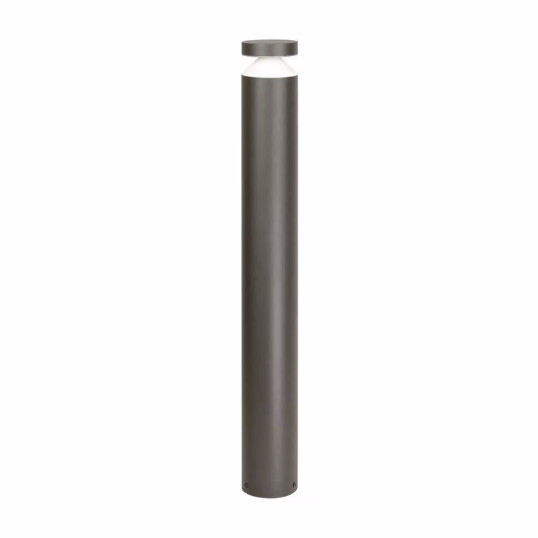 Poste de luz LED SU-MA DL-750 de 6W en color gris, altura: 75 cm, con protección IP44 para jardín o pasillo