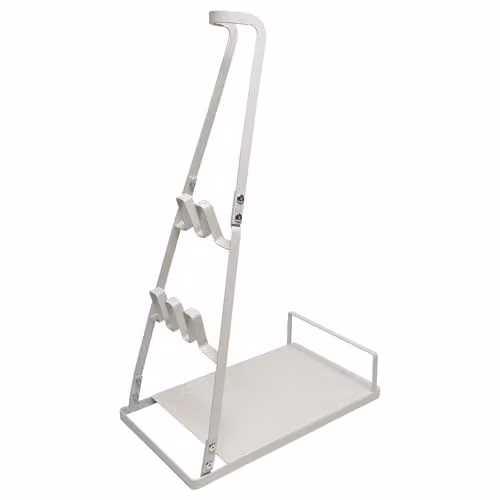 Soporte de pared de metal blanco vhbw compatible con Bosch Unlimited 8 Gen2 ProPower