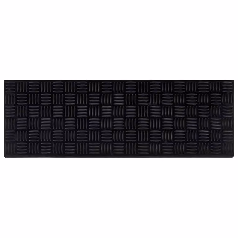 Pack de 10 alfombrillas de escalera antideslizantes de goma vidaXL en color negro, An/P: 75 x 25 cm