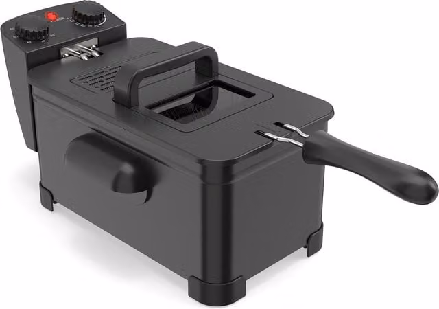 Freidora Northix de 2000 W con capacidad de 3 litros de aceite y color negro