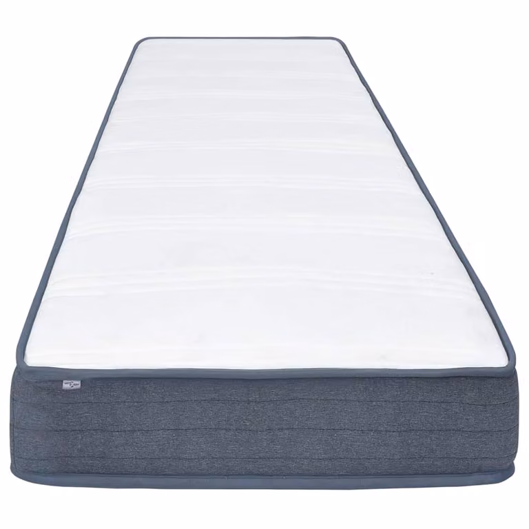 Colchón de cama box spring vidaXL con muelles ensacados, firmeza media H3, color blanco o gris, An/P/Al: 100 x 200 x 20 cm