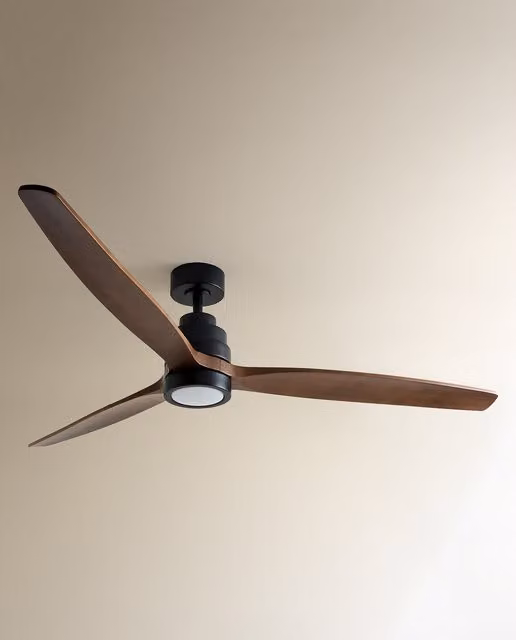 Ventilador de techo El Corte Inglés Son Bou XL con luz LED, motor DC y mando a distancia en color marrón