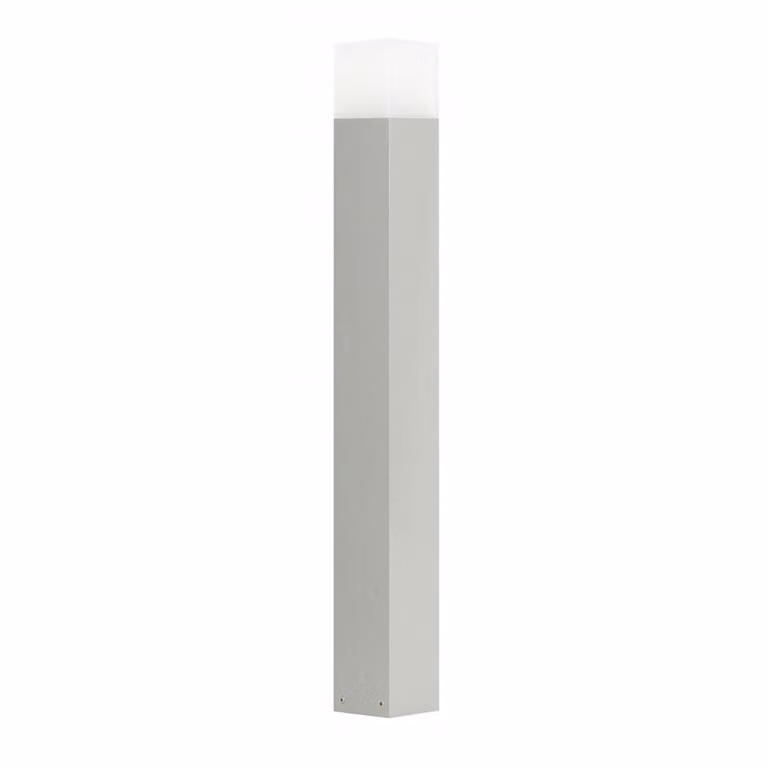 Lámpara de pared SU-MA Cube CB-830 AL en color plata y acabado cromado, con protección IP44 y compatible con bombilla E27