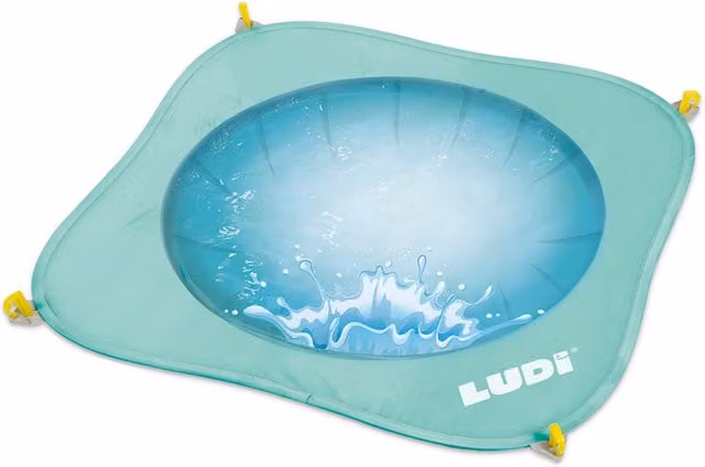 Piscina plegable Ludi Pop-up redonda para niños en color turquesa