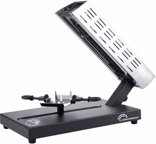 Set de Raclette Little Balance Savoyarde de 600 W para 4 personas en acero inoxidable color plata y negro