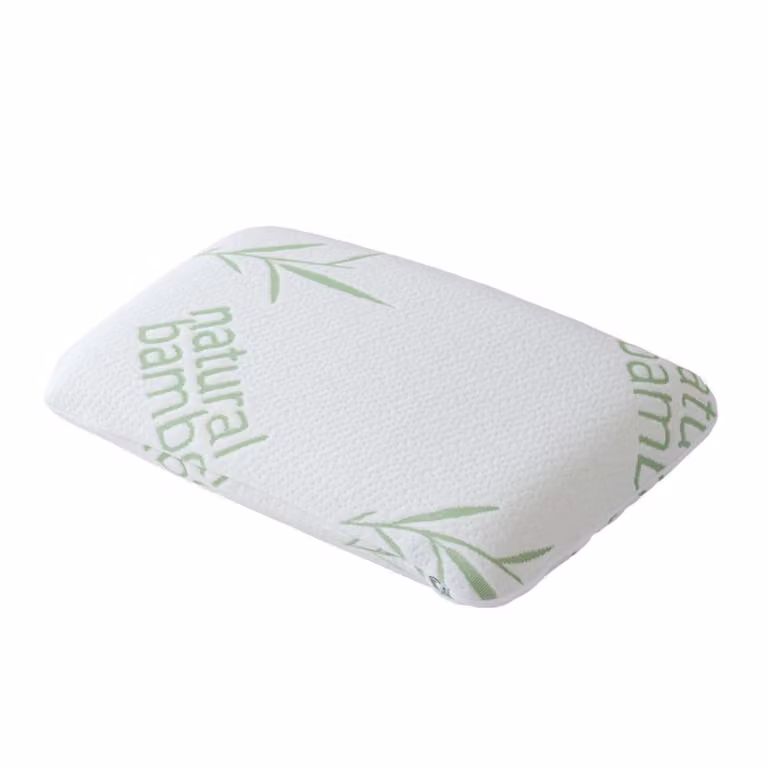 Almohada viscoelástica Reca Bedding blanca con funda extraíble lavable, transpirable y antibacteriana, An/P/Al: 50 x 30 cm