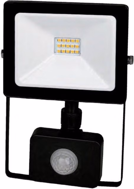 Proyector LED de exterior F-BRIGHT de 20W con sensor de presencia y crepuscular, luz blanca fría 6500K, protección IP65, disponible en blanco o negro