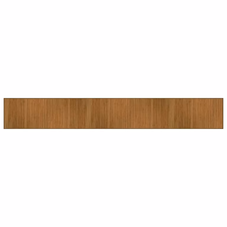 Alfombra rectangular de bambú vidaXL marrón con antideslizante, An/P: 70 x 500 cm
