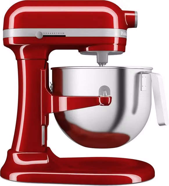Amasadora KitchenAid Heavy Duty 5KSM70JPXE con capacidad de 6,6 litros en color Empire Red y elevador de cuenco