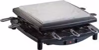Raclette steba RC 3 en color negro con piedra natural y termostato regulable