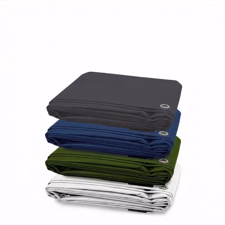 Lona de protección impermeable Floordirekt de 240 g/m2 con ojales, resistente al desgarro, color azul, An/P: 4 x 6 m