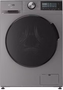 Lavadora de carga frontal Evvo Nova de 11 kg con motor inverter y 1350 rpm en color acero inoxidable