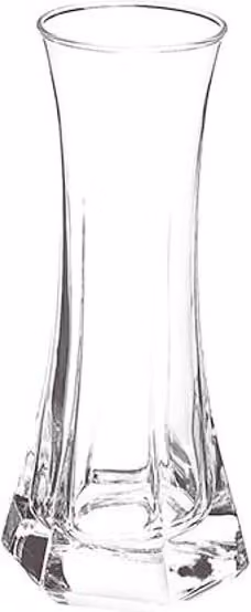 Jarrón de flores Capitol de Bormioli en cristal transparente, Altura: 7 cm, Ancho: 15 cm