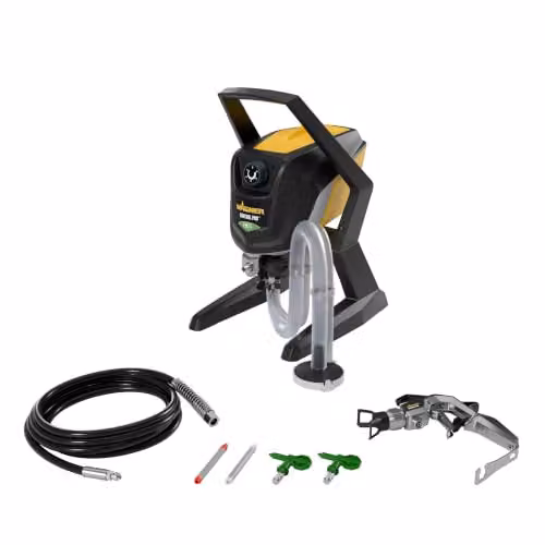 Pulverizador airless Wagner Control Pro 350 R para barniz, laca y pintura de pared, 600 W y 110 bar, color negro