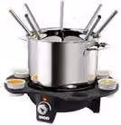 Set de Fondue Elegance Unold en acero inoxidable color plata