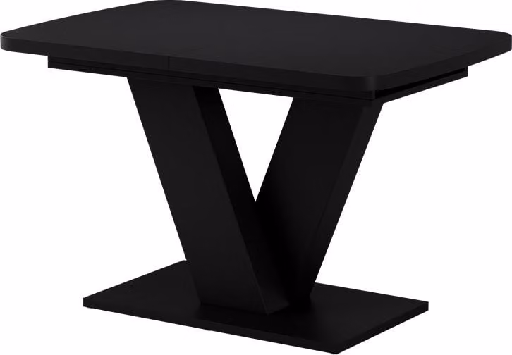 Mesa de comedor extensible Vicco Fenaro negra con tapa de mariposa An/P/Al: 120 x 80 x 76 cm (extensible a 160 cm)
