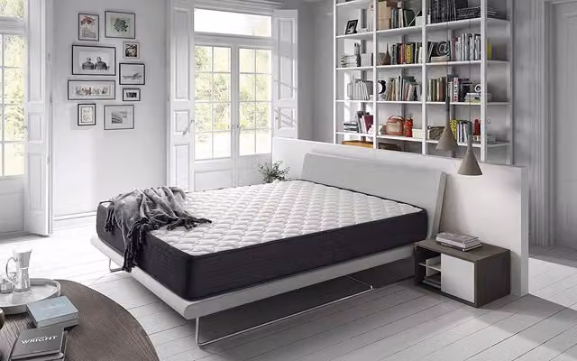 Colchón Prodorsal Gel Multi Flex de Azura Home Design en color blanco con regulación de temperatura y propiedades antibacterianas, An/P/Al: 160 x 200 x 23 cm