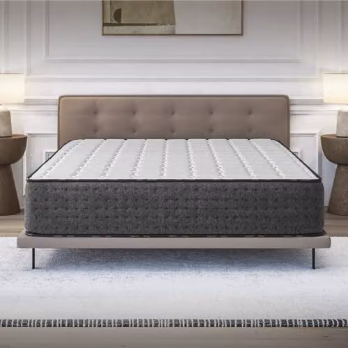 Colchón Híbrido COSMOS Equinox de 7 zonas con muelles ensacados, espuma, látex y regulación de temperatura, An/P/Al: 150 x 190 x 30 cm, color blanco