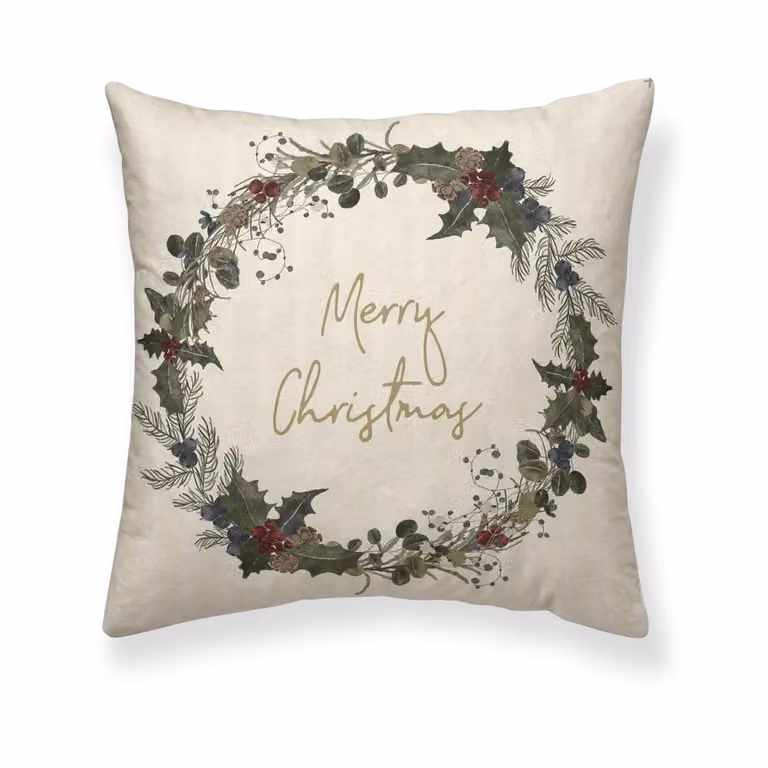 Funda de cojín de Navidad Muare Home multicolor, 100% algodón, 50 x 50 cm