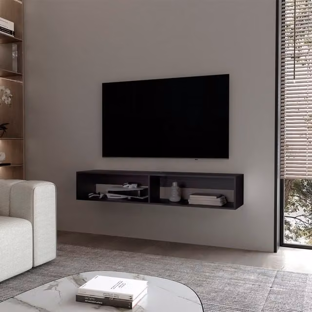 Estante flotante funcional Krenos de TUHOME CONCEPT en MDF para organización de pared