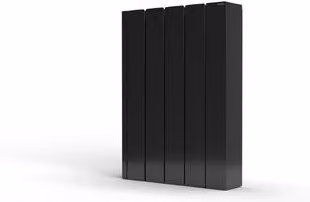 Radiador Eléctrico Rointe Belize Inverter Wifi 600W Negro Mate